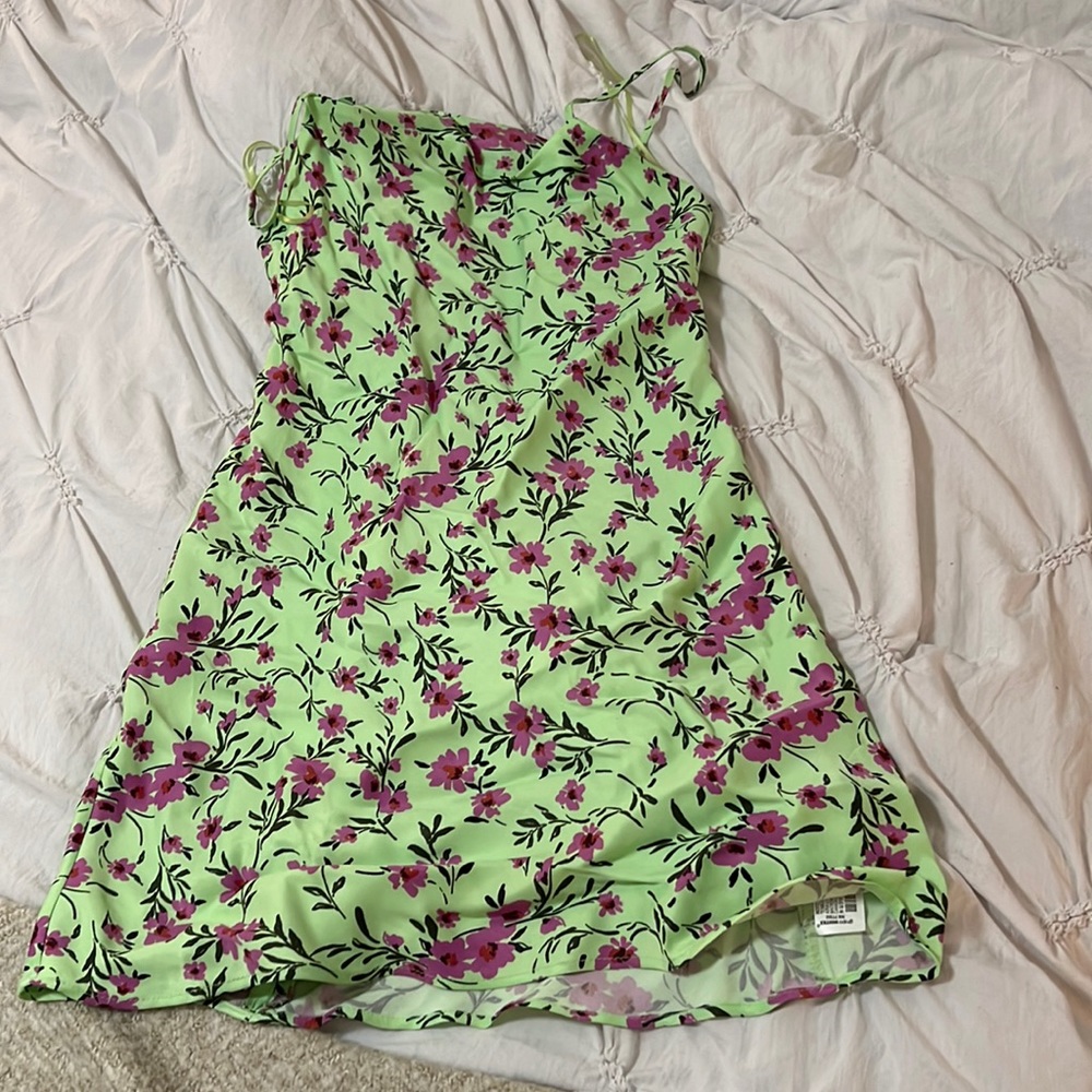 Zara flower mini dress
